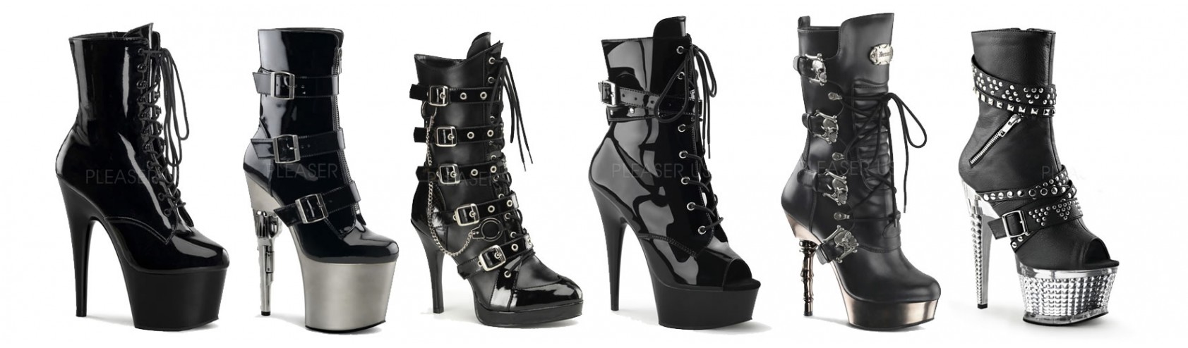 Ankle High Boots :: Pole Dancing Boots :: Pleaser Boots :: High Heel Boots :: Exotic Footwear